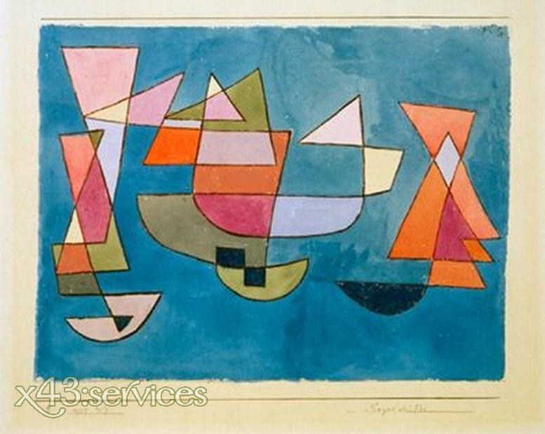 Paul Klee - Segelschiffe - zum Schließen ins Bild klicken